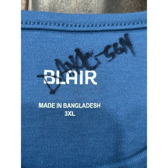 Blair Sleeveless Tank Top Blue Plus Sz 3XL Crewneck Cotton Blend Essentials - Picture 5 of 10